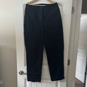 Black Women's Straight-Leg Trousers